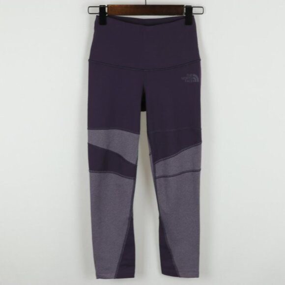 The North Face FlashDry Women's XS Purple Mid Rise Capri Activewear Leggings - Picture 1 of 12